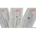 Customizado agulhas de bordado manual pré-fabricados, 12pins, 14pins, 7pins, agulhas de caneta manual eybrow